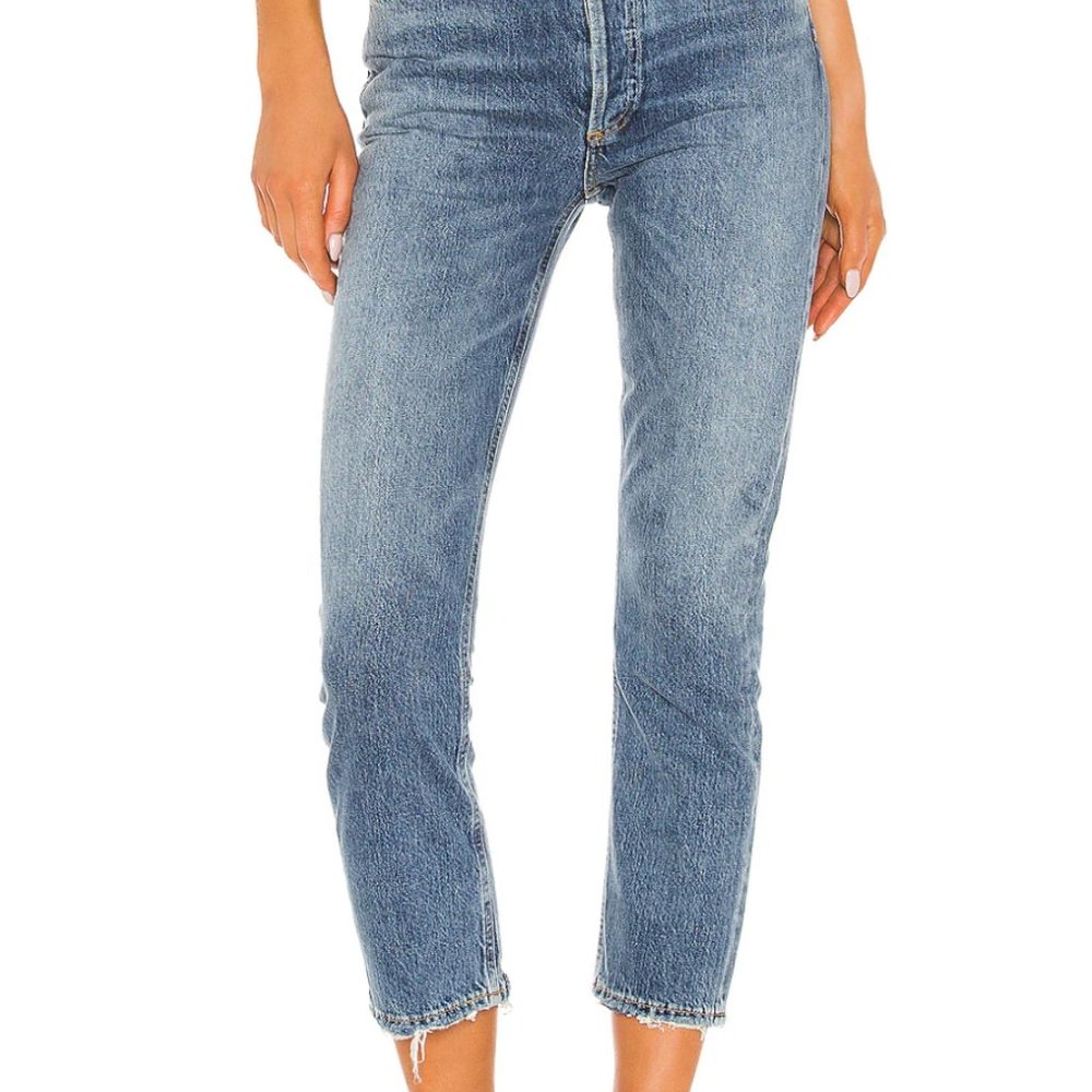 Agolde Riley High Rise Straight Crop